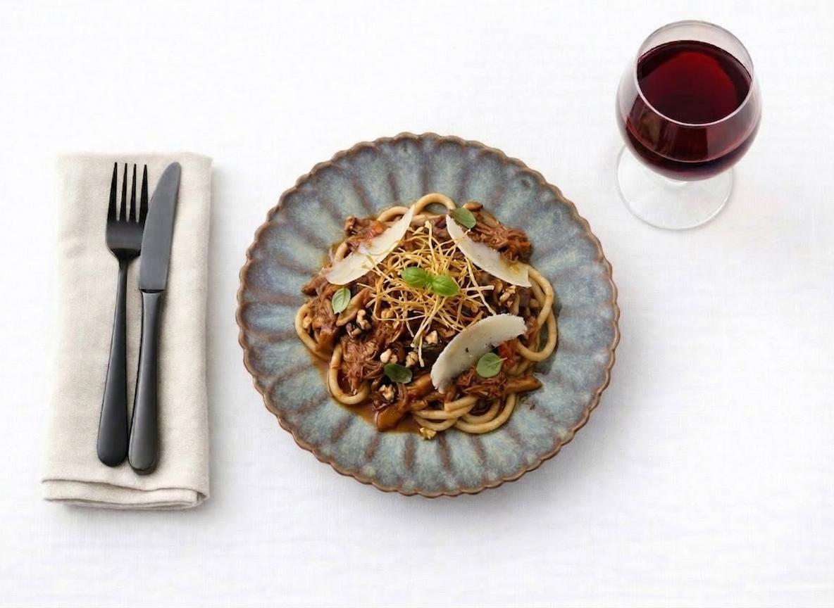 Pici al Ragù di Manzo Brasato – Azure Typhoon