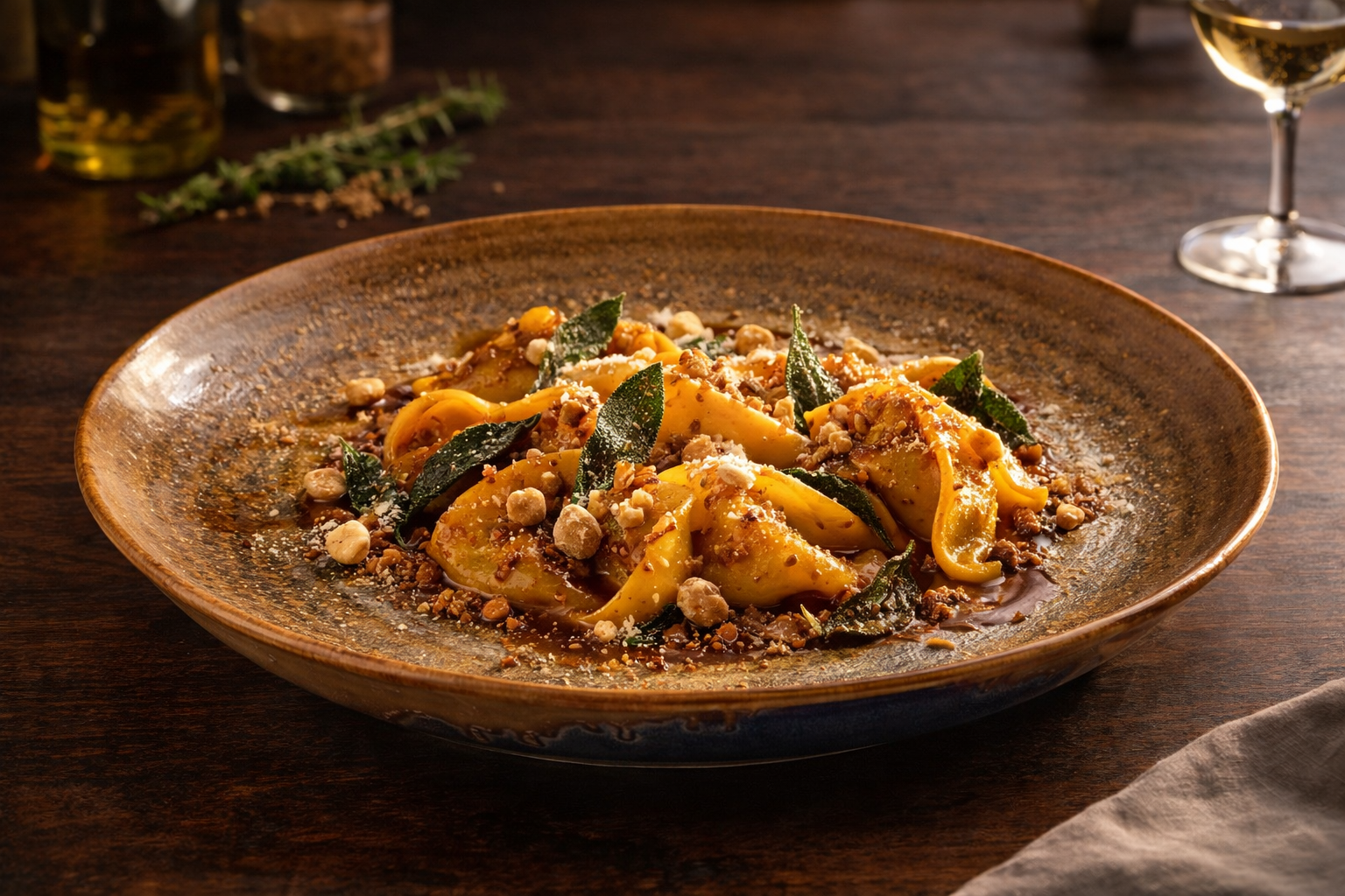 Autumnal pumpkin ravioli with sage and butter – Harvest Sun