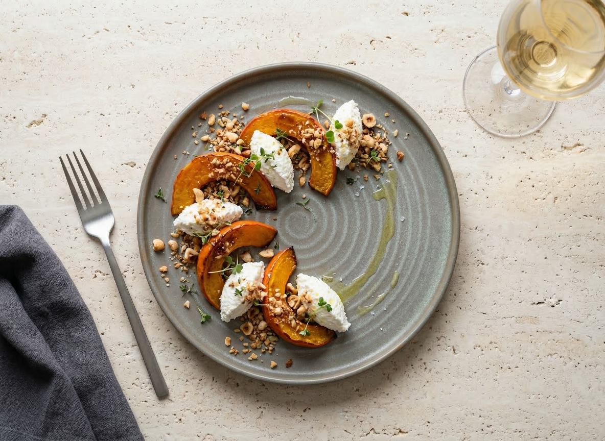 Roasted Pumpkin, Ricotta & Hazelnut 2 – Moonstone Aura