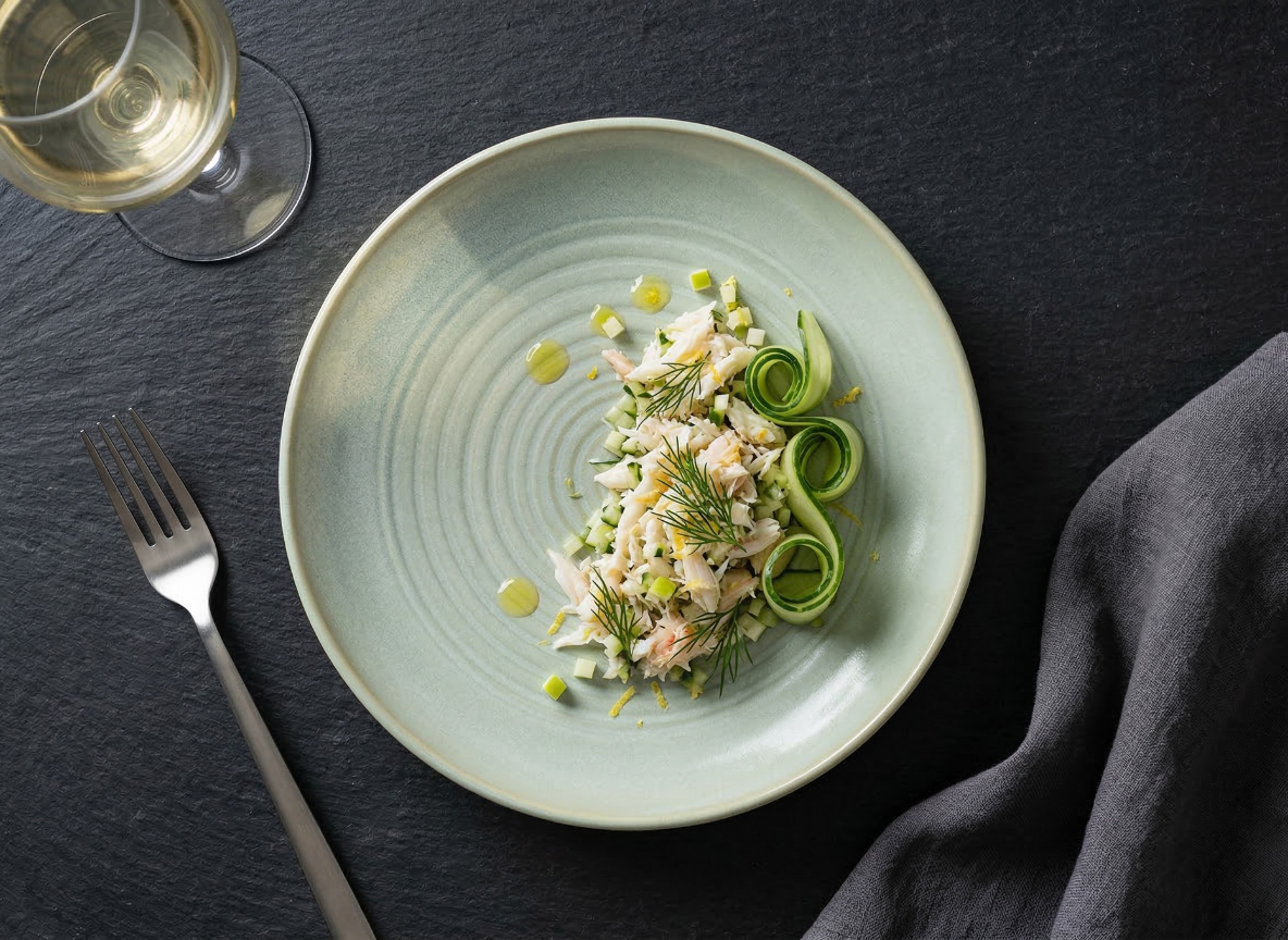 Crab & Cucumber Salad, Dill & Lemon – Verdant Spiral