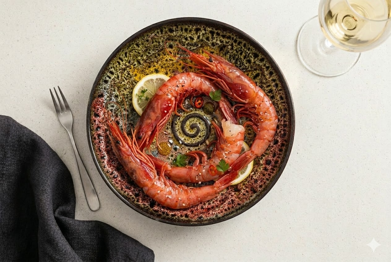 Patagonian Prawn, Olive Oil & Lemon – Evolving Flame