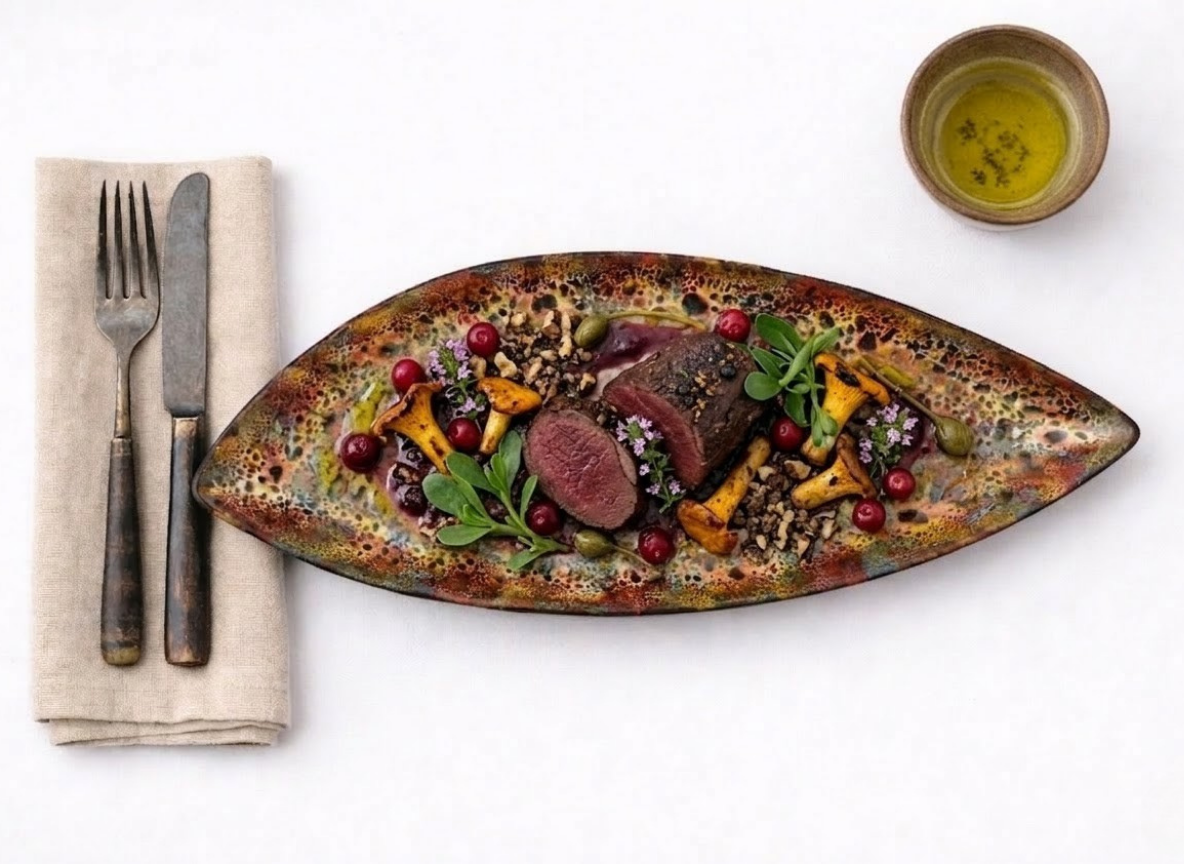 Cervo Arrosto, Finferli & Frutti Rossi – Evolving Flame