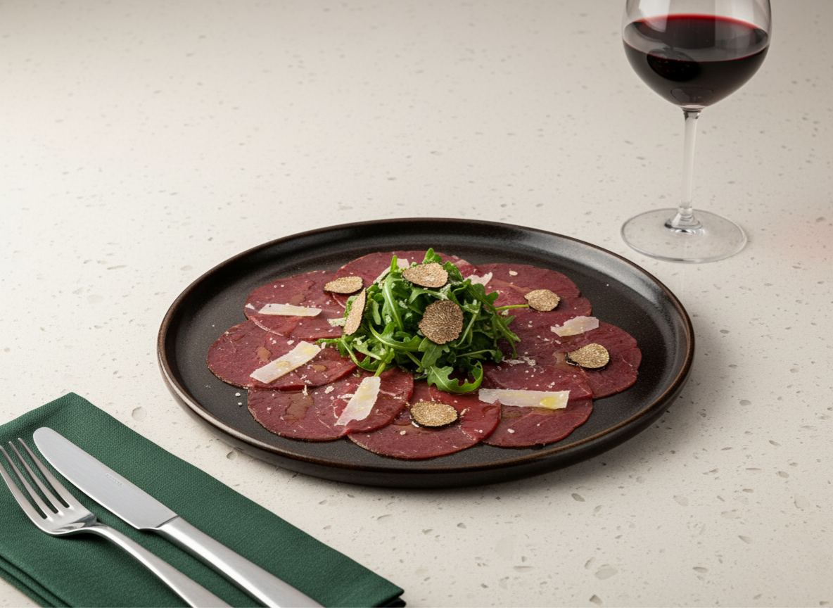 Venison Carpaccio Truffle – Midnight Noir