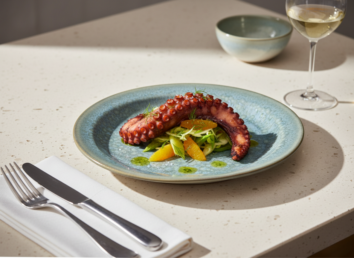 Grilled Octopus Citrus Salad – Starry Seas